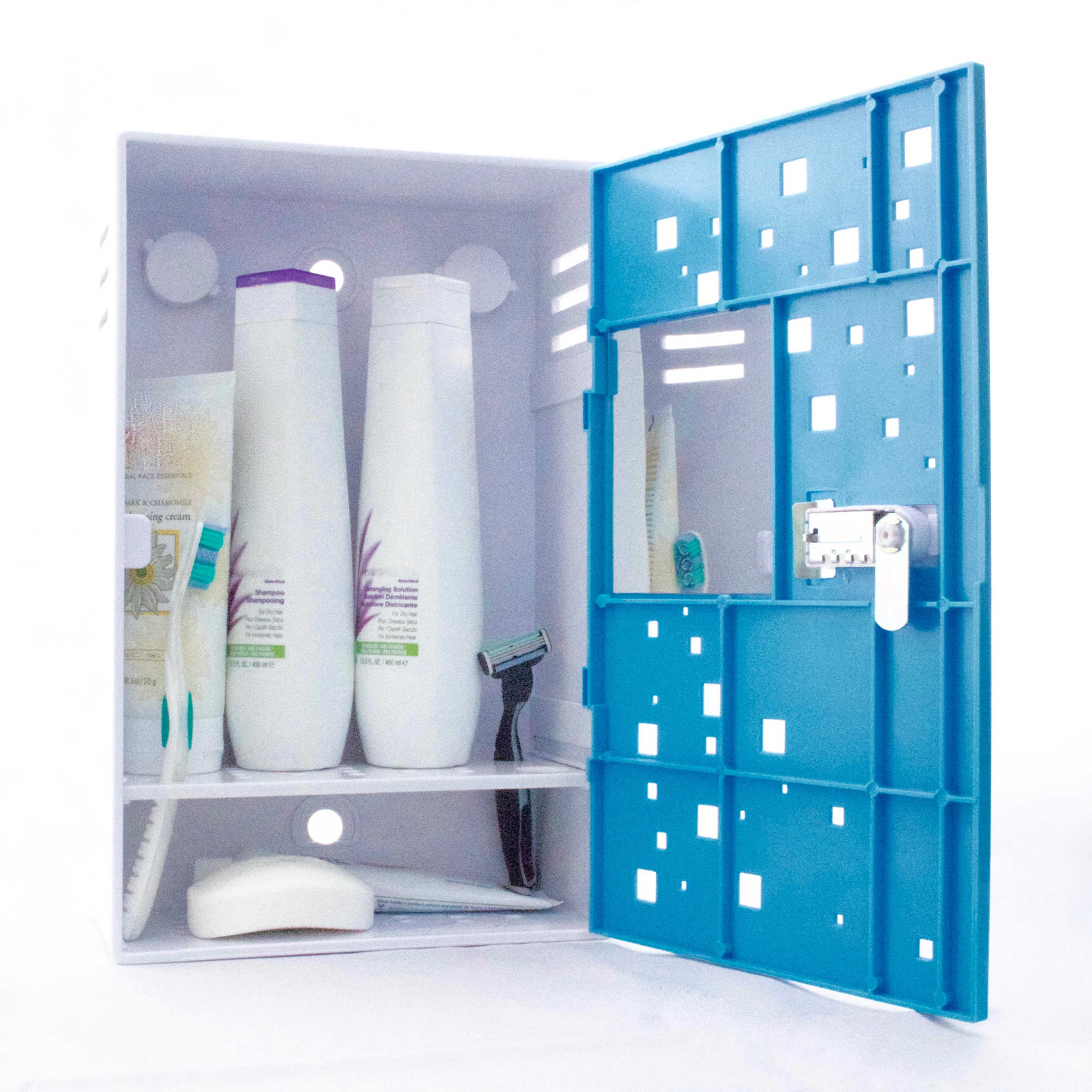 Shlocker Shower Storage Locker in Blue