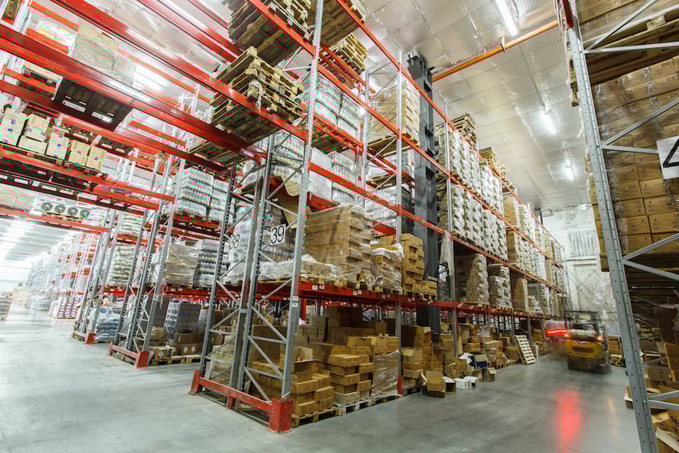 The warehouse complex for the storage of consumer goods