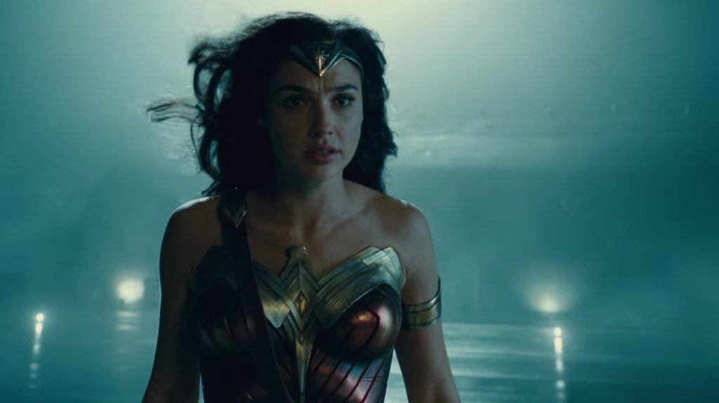 Wonder Woman standing in the fog Wonder Woman standing in the fog