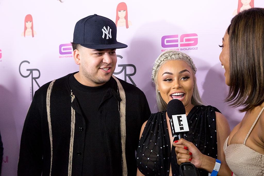 Rob Kardashian and Blac Chyna arrive at her “Chymoji” Unveiling Rob Kardashian and Blac Chyna arrive at her birthday celebration