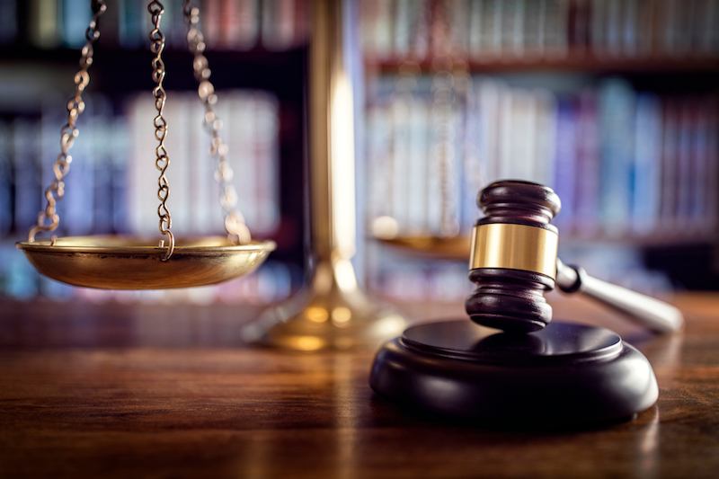 gavel and scales of justice