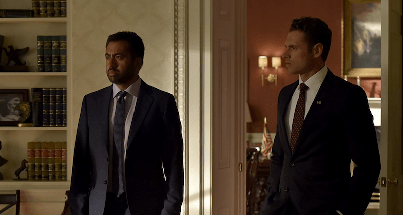 Kal Penn stands in a suit on Designated Survivor Kal Penn stands in a suit on Designated Survivor