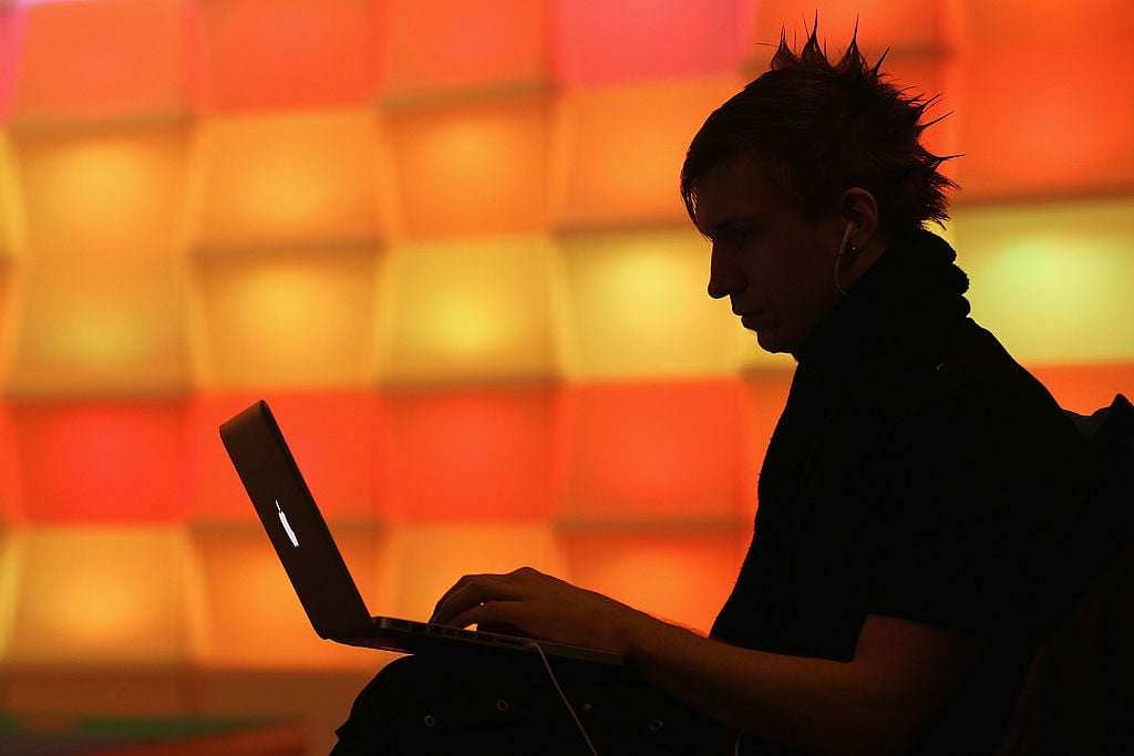 Hacker at a computer