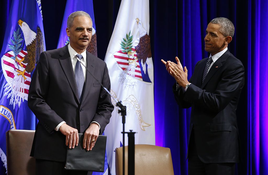Barack Obama and Eric Holder