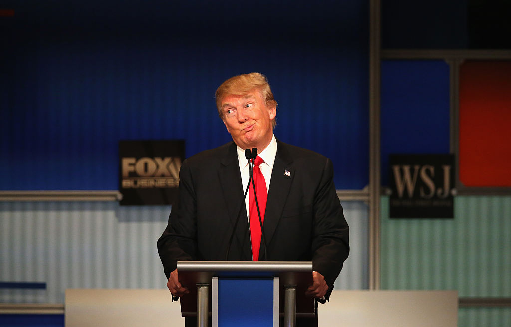 Donald Trump during debate