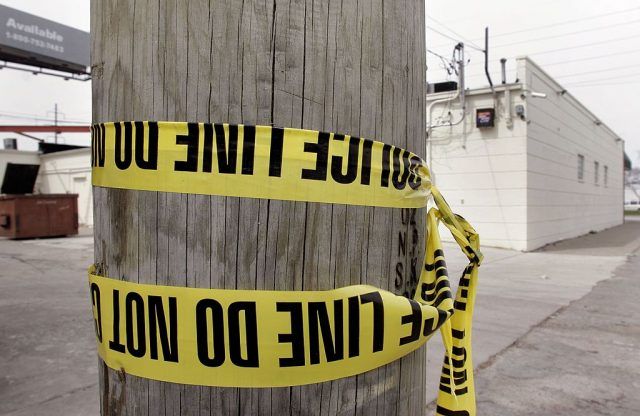 Crime tape in Detroit crime tape in Detroit
