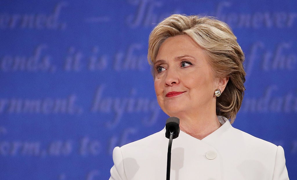 Hillary Clinton during the third U.S. presidential debate