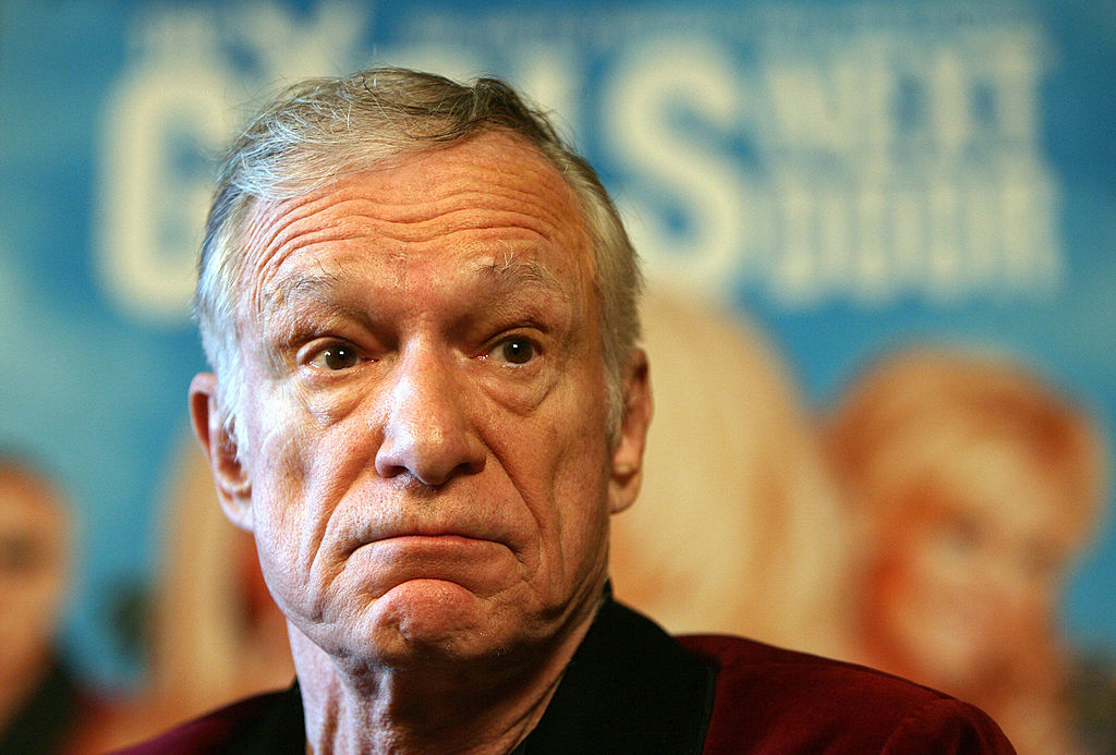 US Playboy Magazine publisher Hugh Hefner