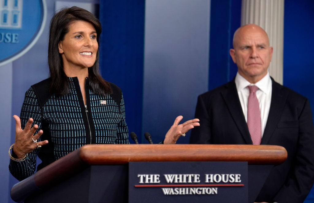 Haley and McMaster in press briefing