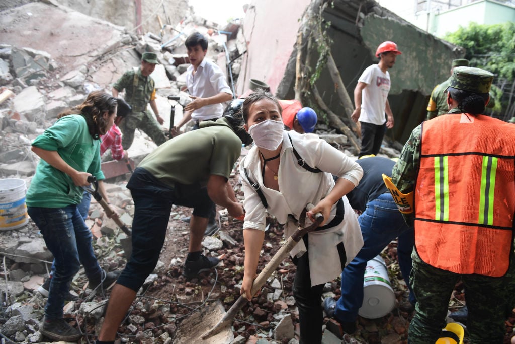 Mexico City earthquake rescuers