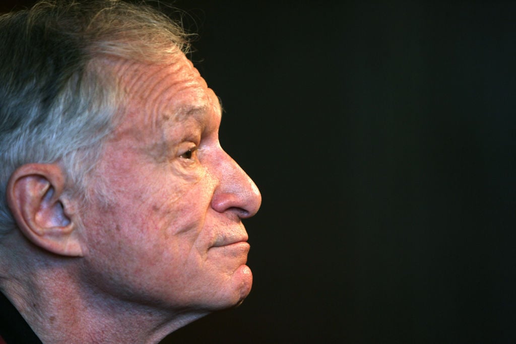 US Playboy Magazine publisher Hugh Hefner is pictured US Playboy Magazine publisher Hugh Hefner is pictured