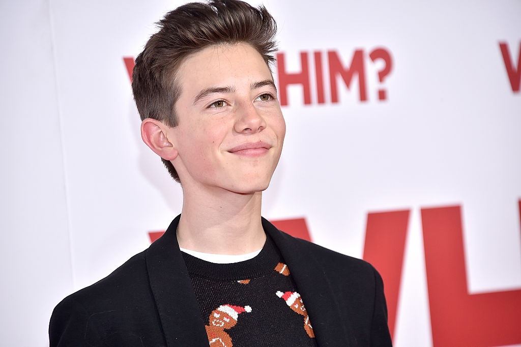 Griffin Gluck attends the premier of Why Him?