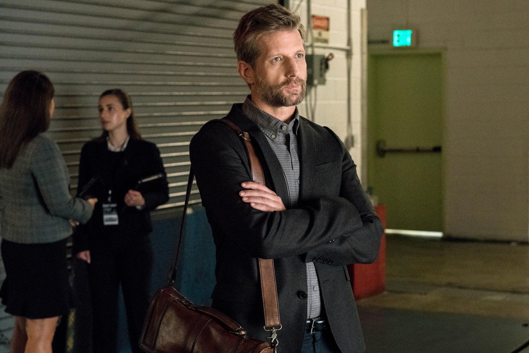 Tom Yates, played by Paul Sparks, acts on the set of House of Cards