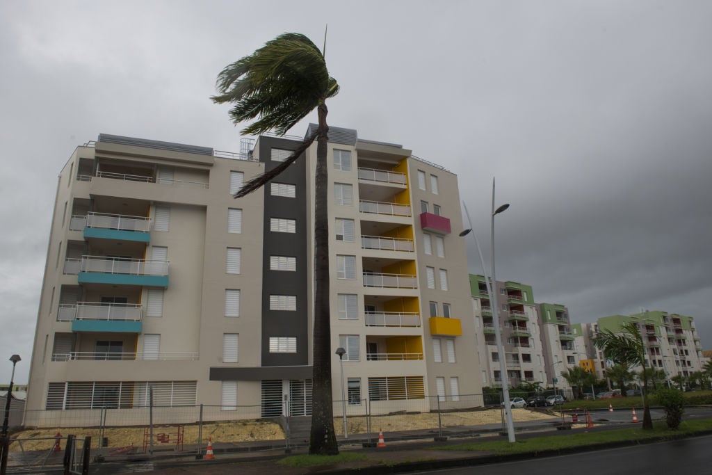 Winds from Hurricane Irma hit Pointe-a-Pitre Pointe-a-Pitre hit with winds from Hurricane Irma