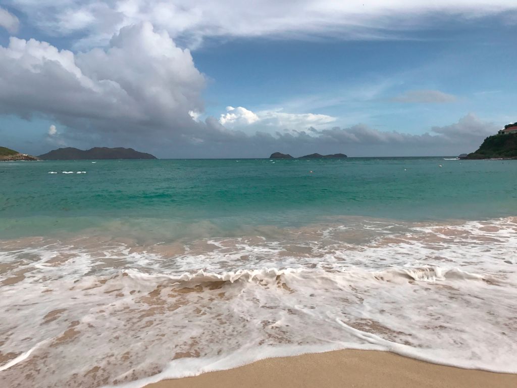 View from Saint-Barthelemy as preparations for Irma are underway