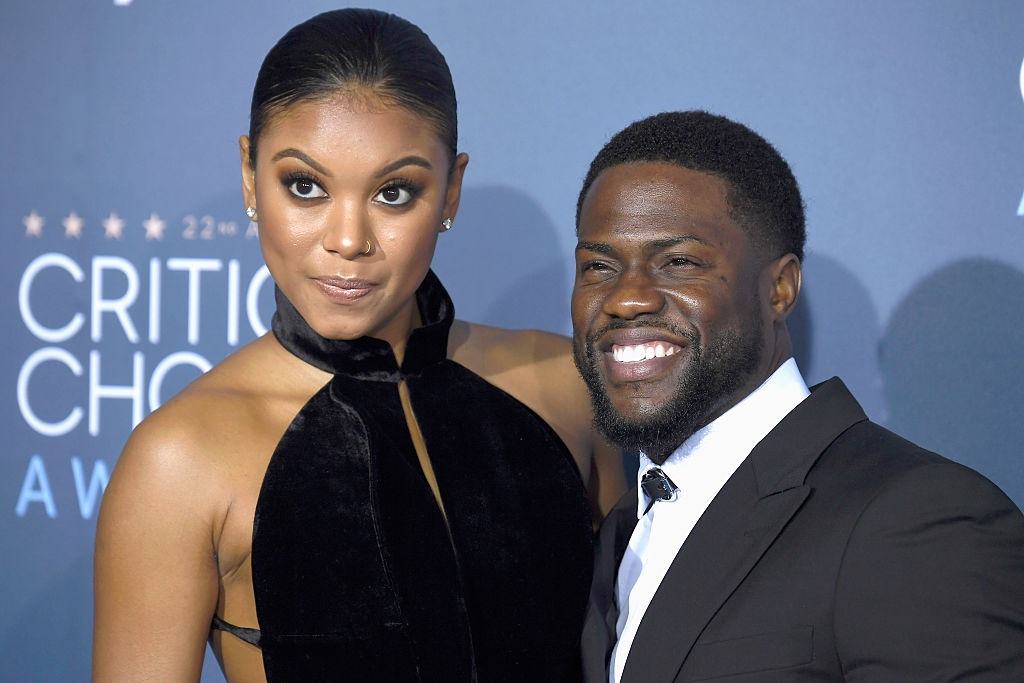 Eniko Parrish and actor Kevin Hart attend the Critics' Choice Awards in 2016. 