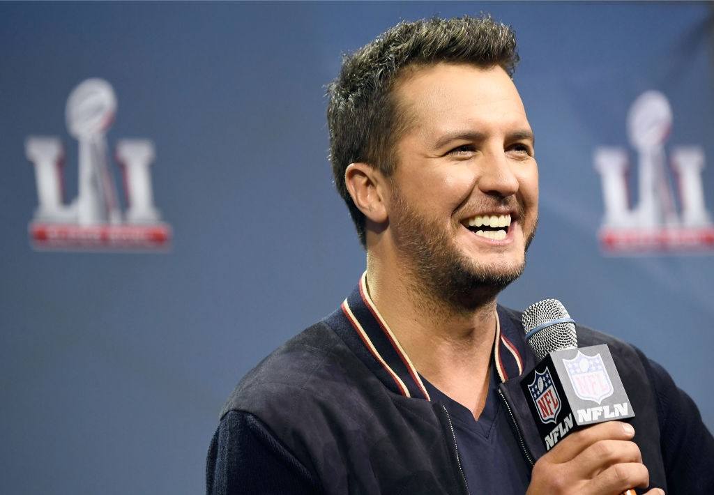 Country Singer Luke Bryan at a Super Bowl Pregame Show Country singer Luke Bryan
