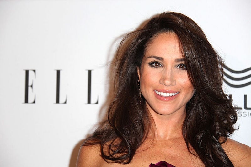 Meghan Markle smiles at at the ELLE Women in Television Awards.
