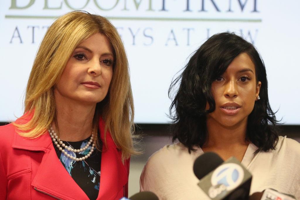 Montia Sabbag and lawyer Lisa Bloom Montia Sabbag and her lawyer