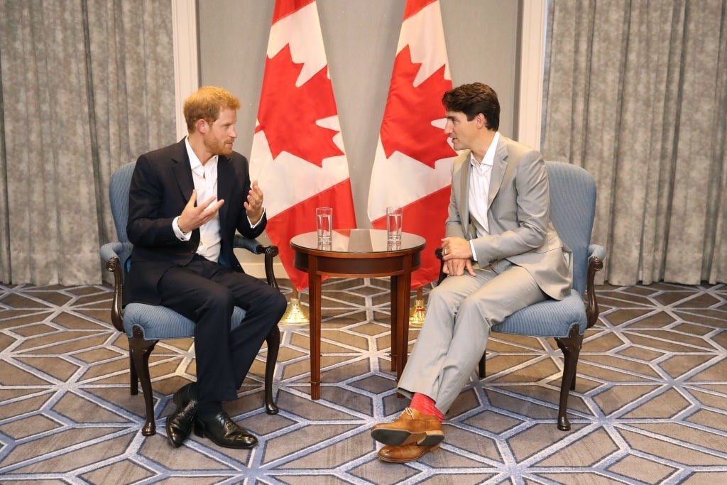 Prince Harry meets with Prime Minister Justin Trudeau