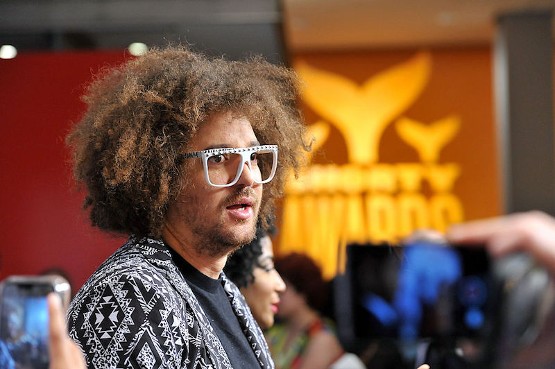 Redfoo poses for photos at The Shorty Awards. Redfoo poses for photos at The Shorty Awards.