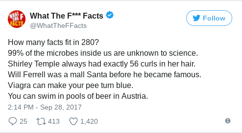 tweet of facts fact tweet