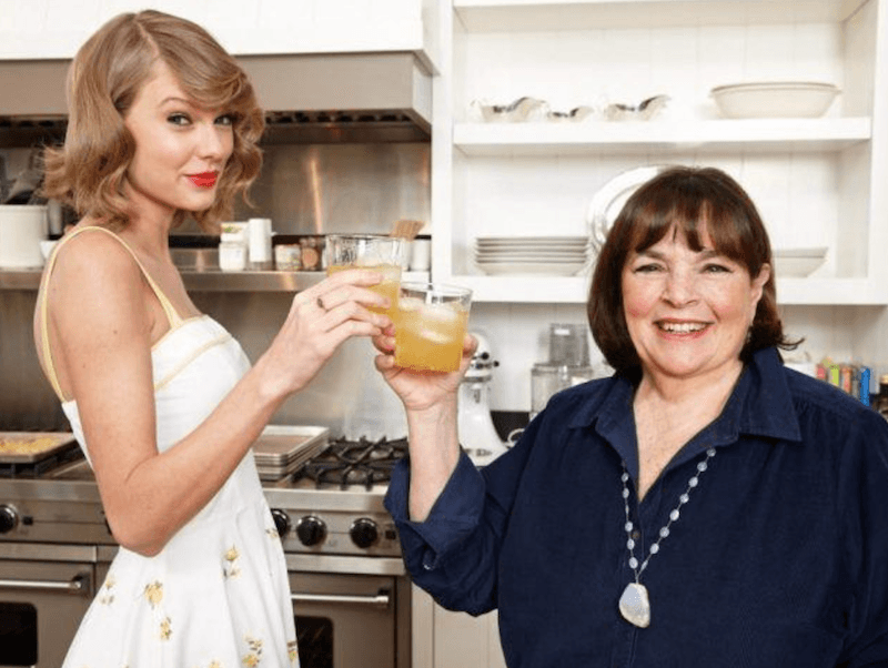 Taylor Swift and Ina Garten in kitchen