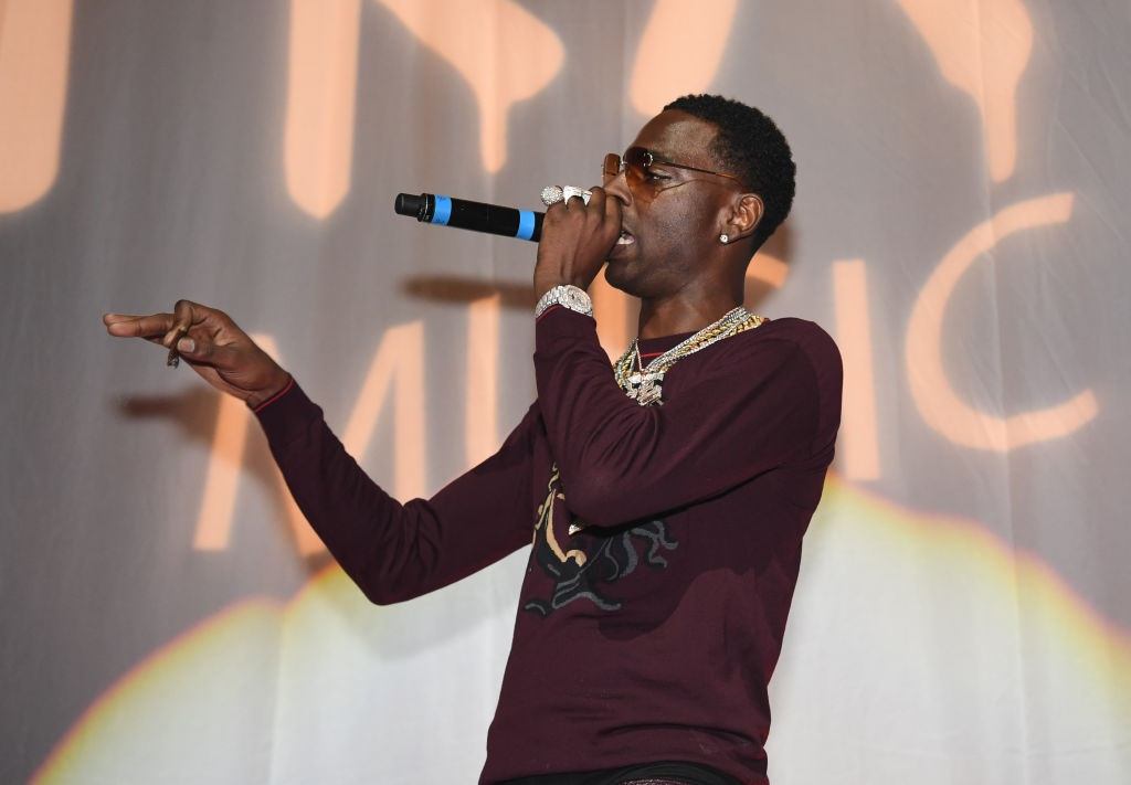 Rapper Young Dolph at the BET Experience on June 25, 2017 Young Dolph performs