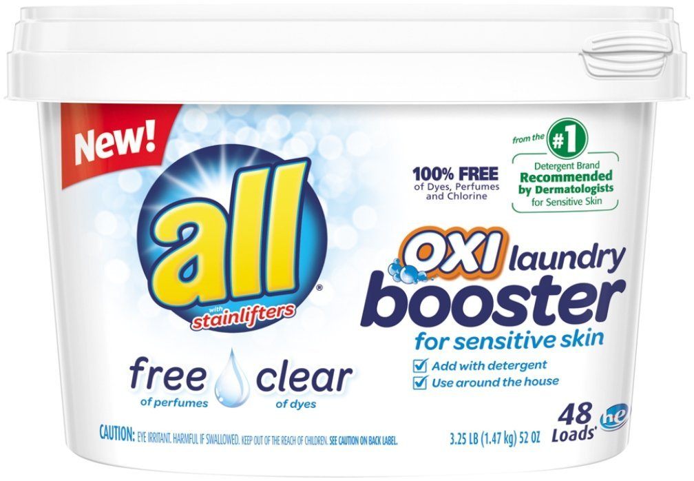 All oxi laundry whiteness booster