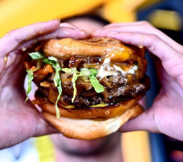 Bernie's Burger Bus burger