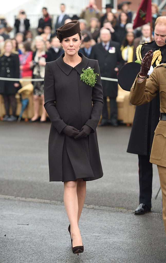 Kate Middleton wearing black