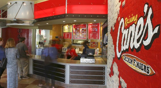 Raising canes chicken finger restaurant