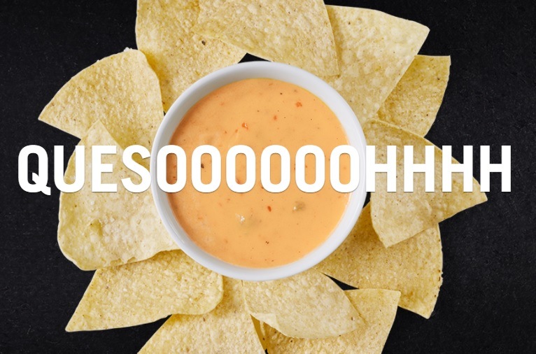 Chipotle queso and chips
