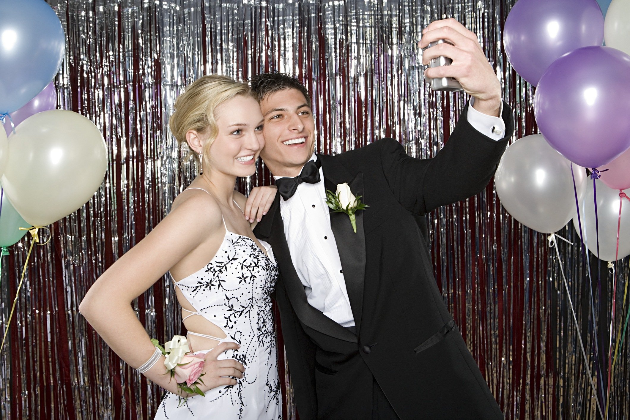 Boy and Girl at prom