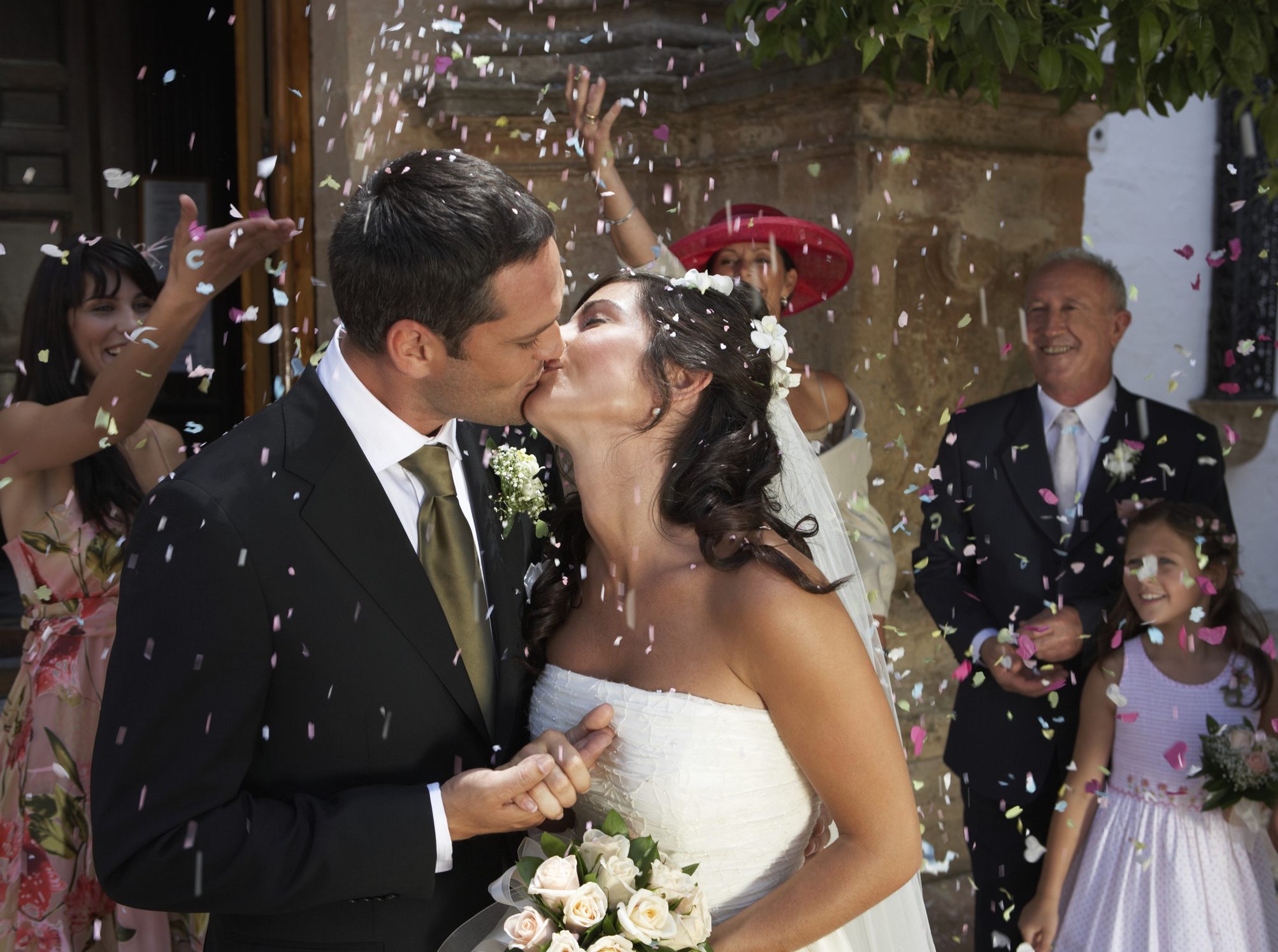 Couple at wedding
