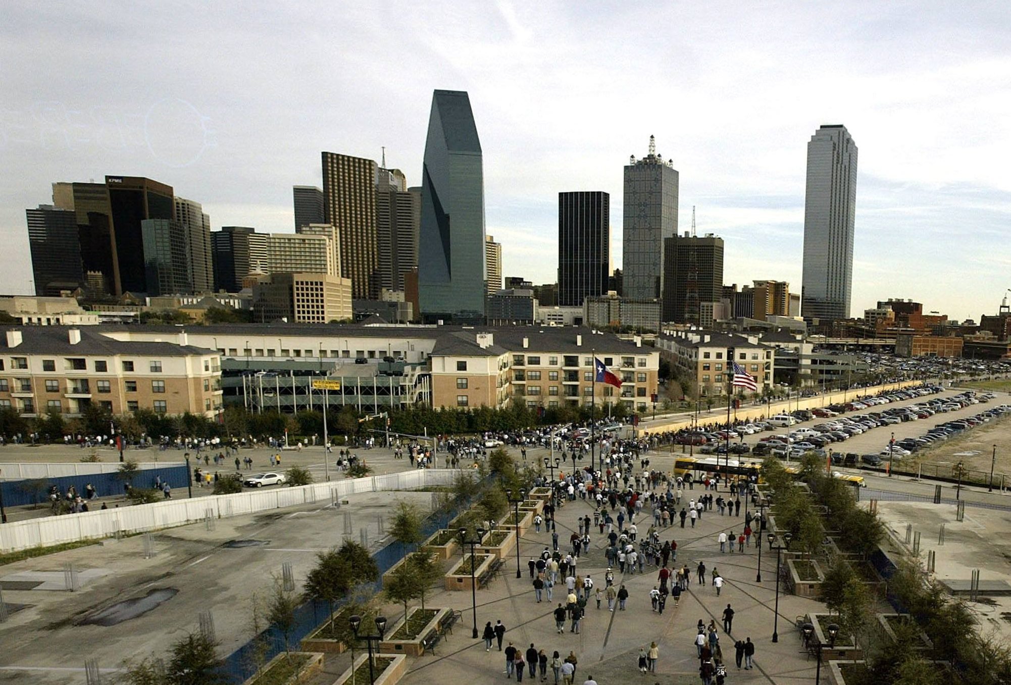 A general view of the Dallas skyline