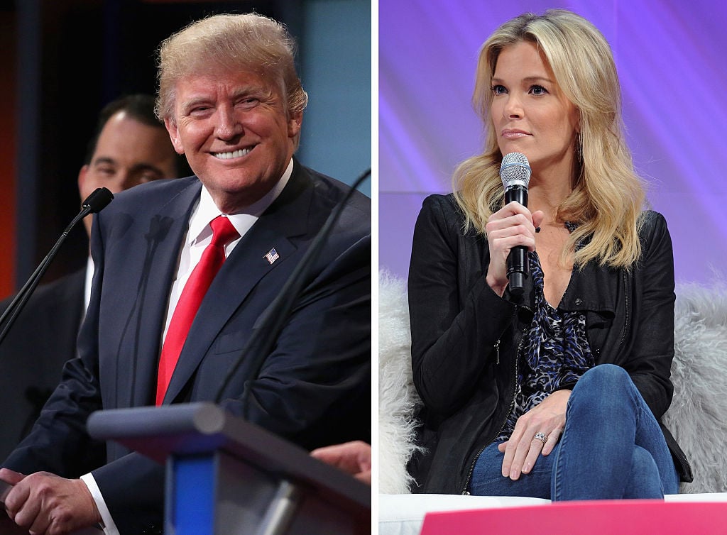 Donald Trump and Megyn Kelly composite Donald Trump and Megyn Kelly composite