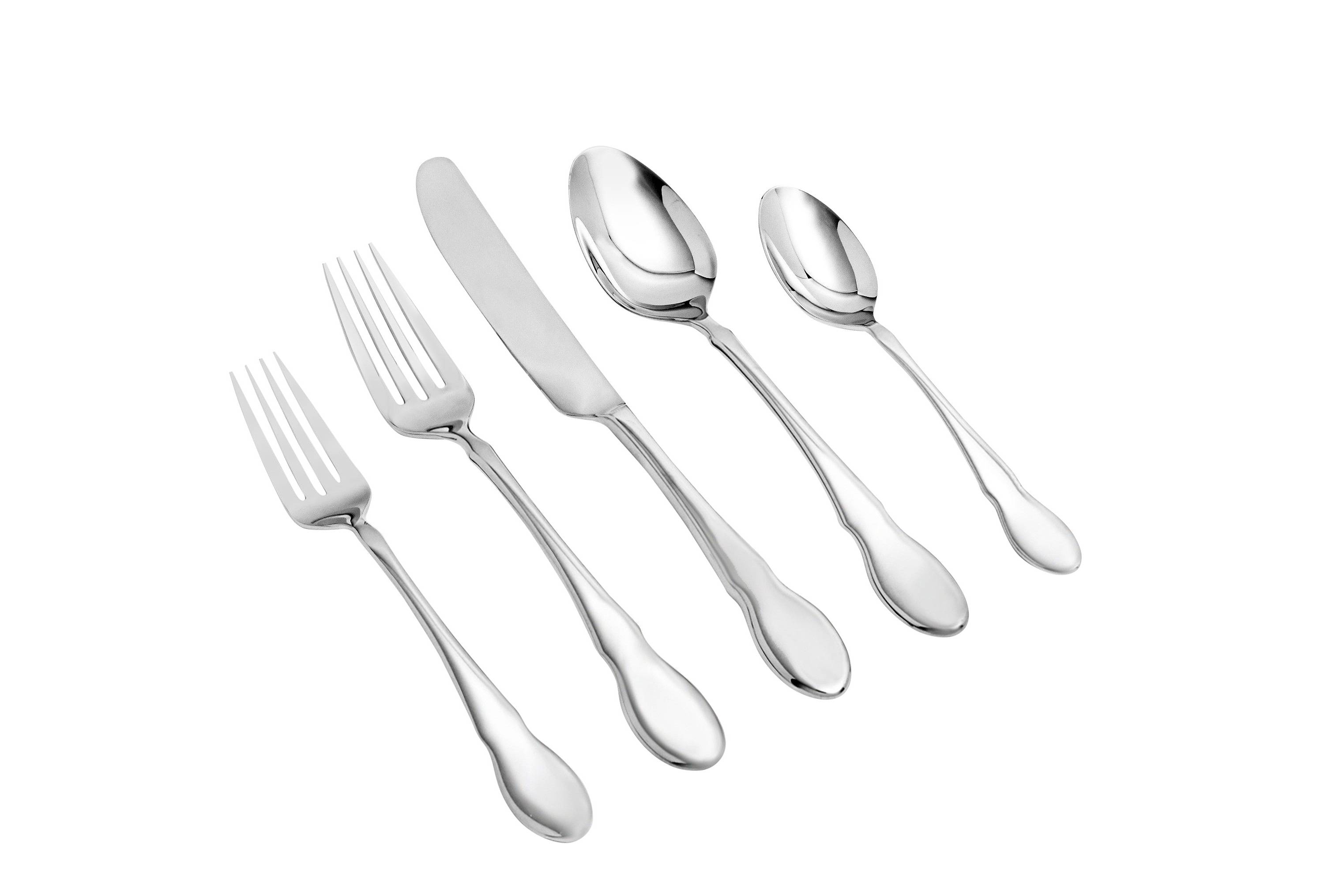 Silver flatware set