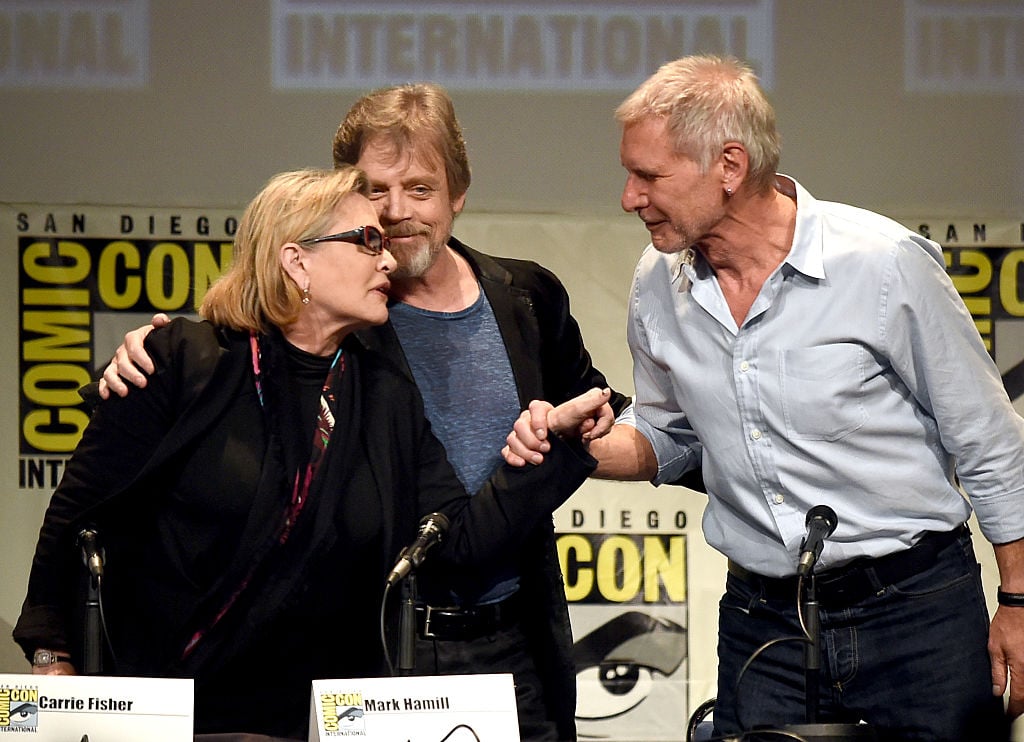 Carrie Fisher, Mark Hamill and Harrison Ford at Comic-Con