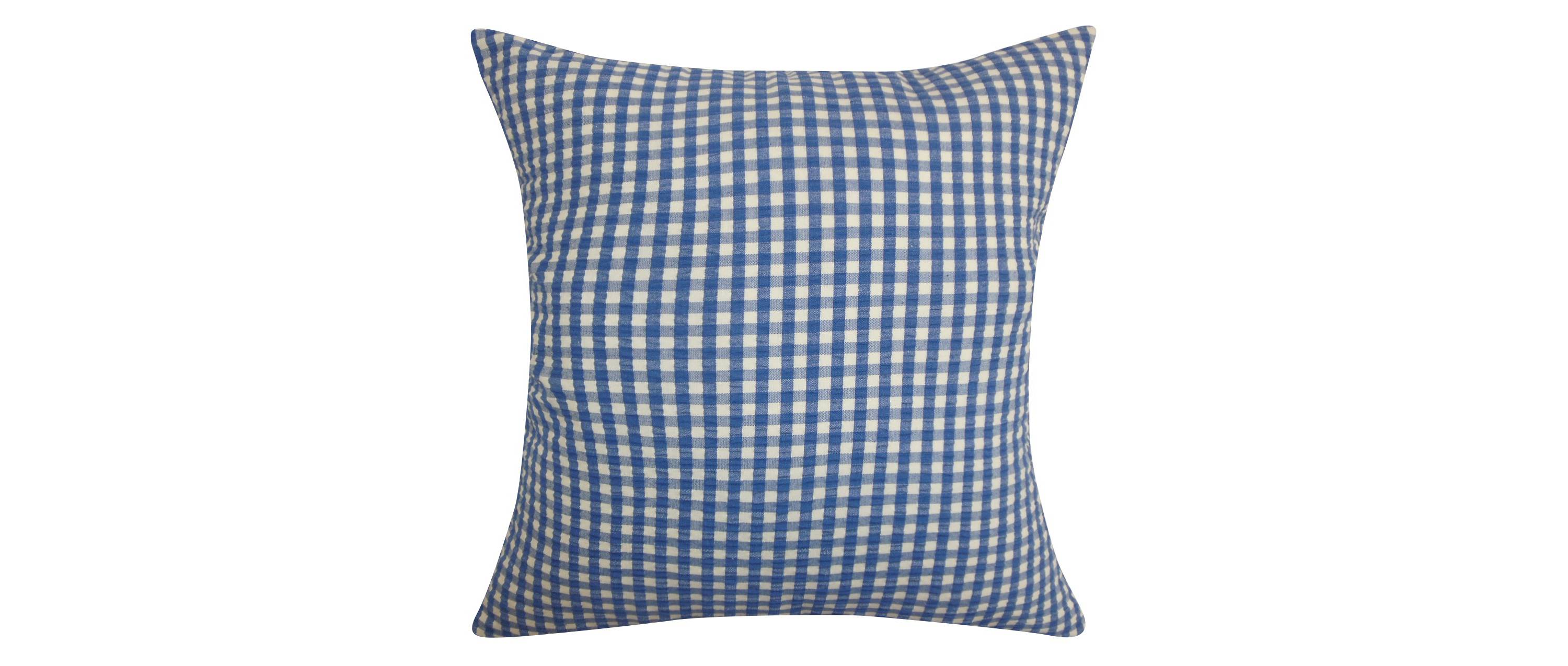 Gingham throw pillow