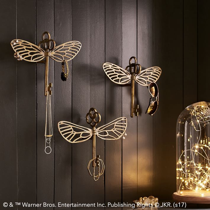 Harry potter flying key jewelry hooks
