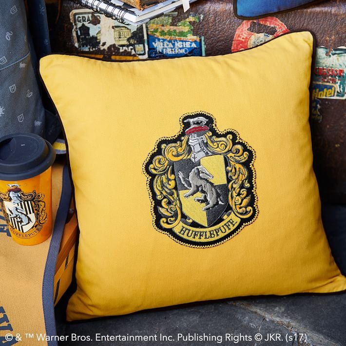 Harry potter house patch pillow cover