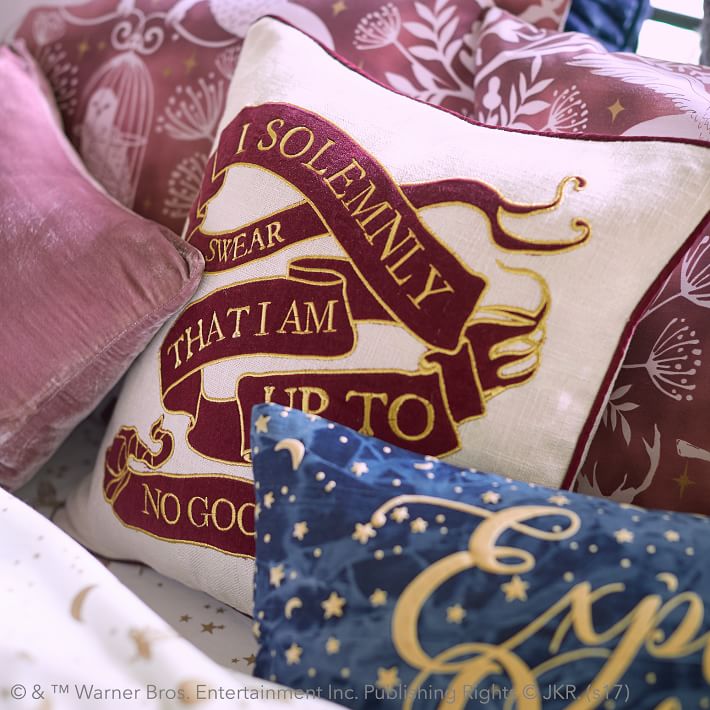 Harry potter marauder's map pillow cover