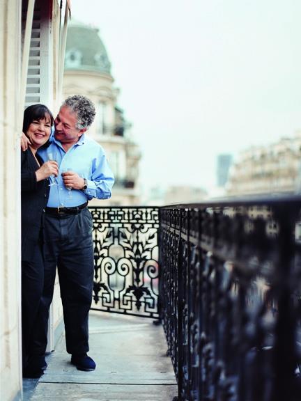 Jeffrey and Ina Garten on a Balcony