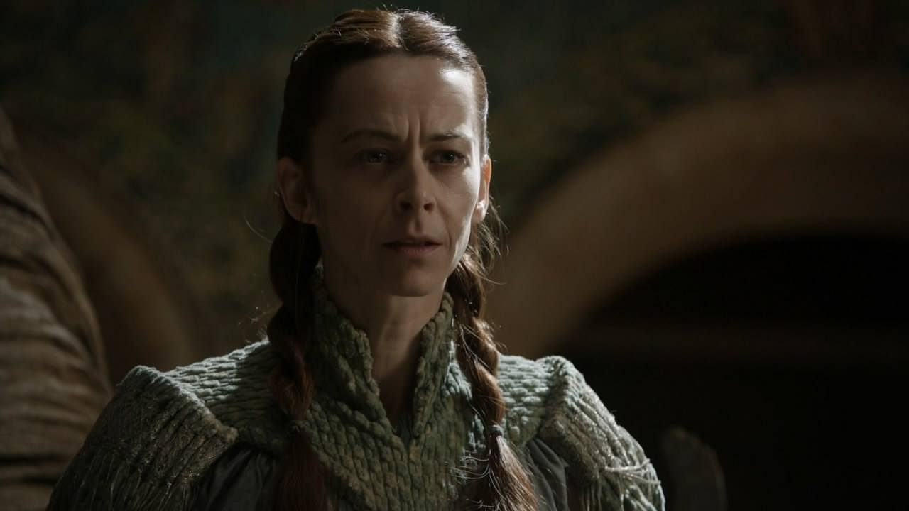 Lysa Arryn stands and looks ahead