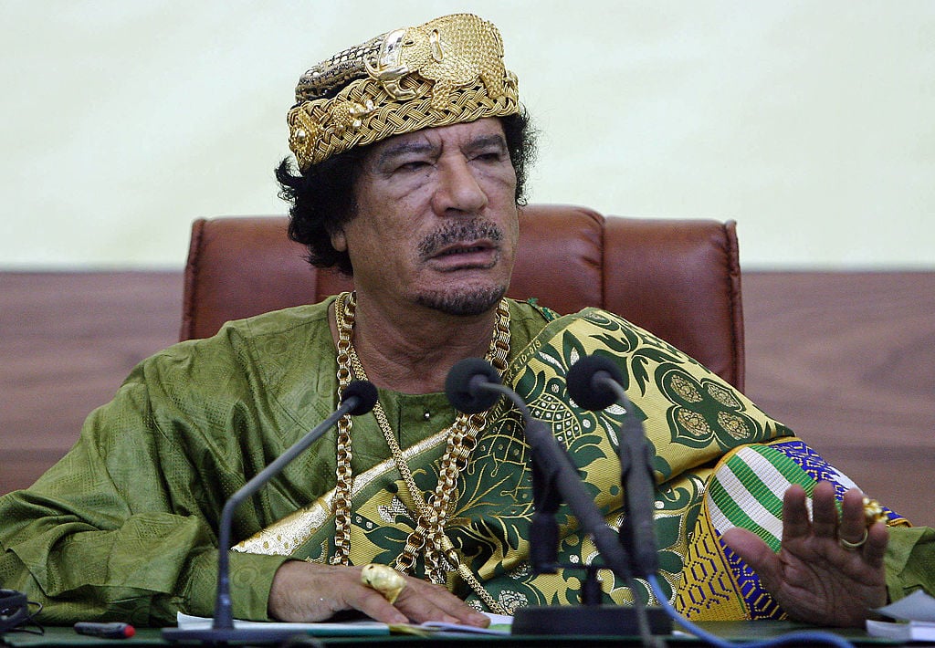 Moamer Kadhafi of Libya