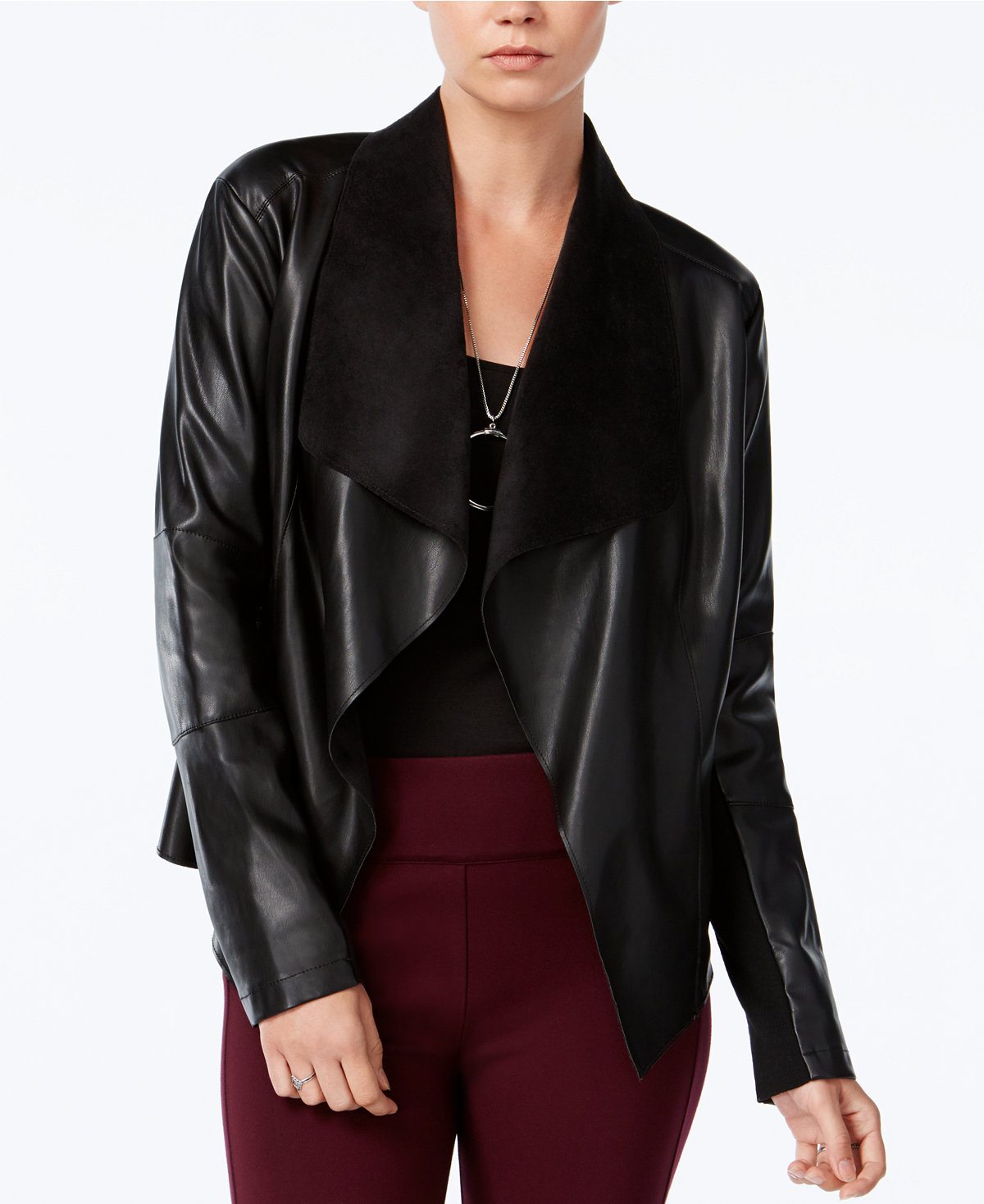 Macy's faux leather jacket