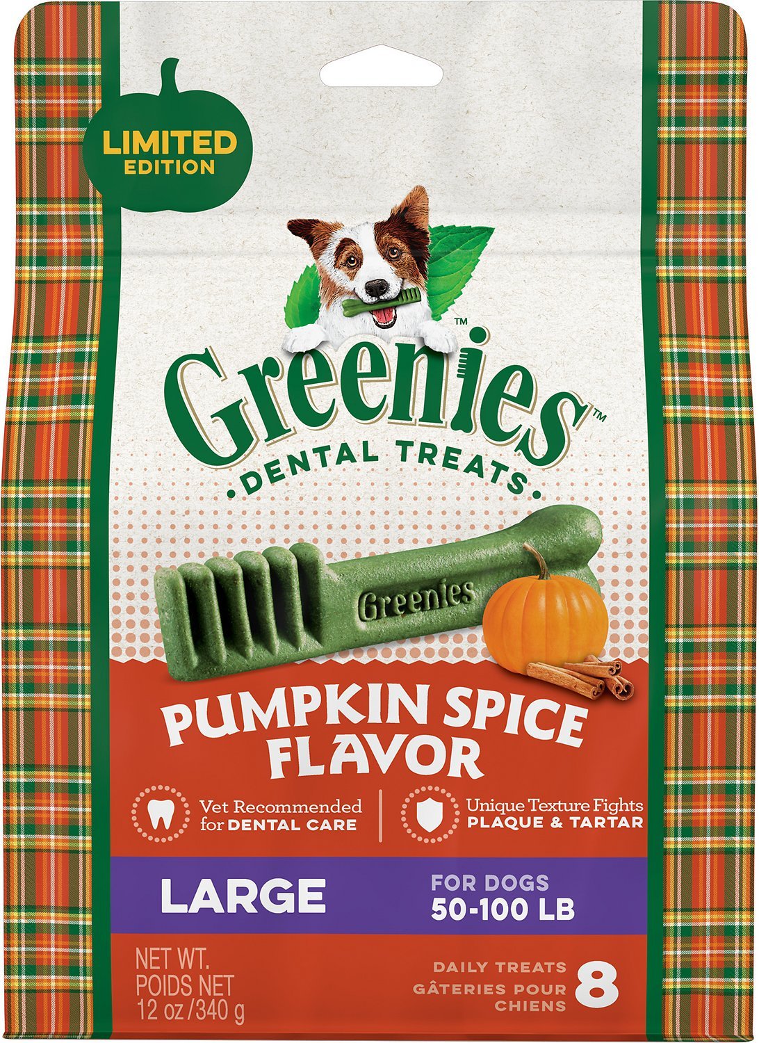Greenies pumpkin spice dog treats