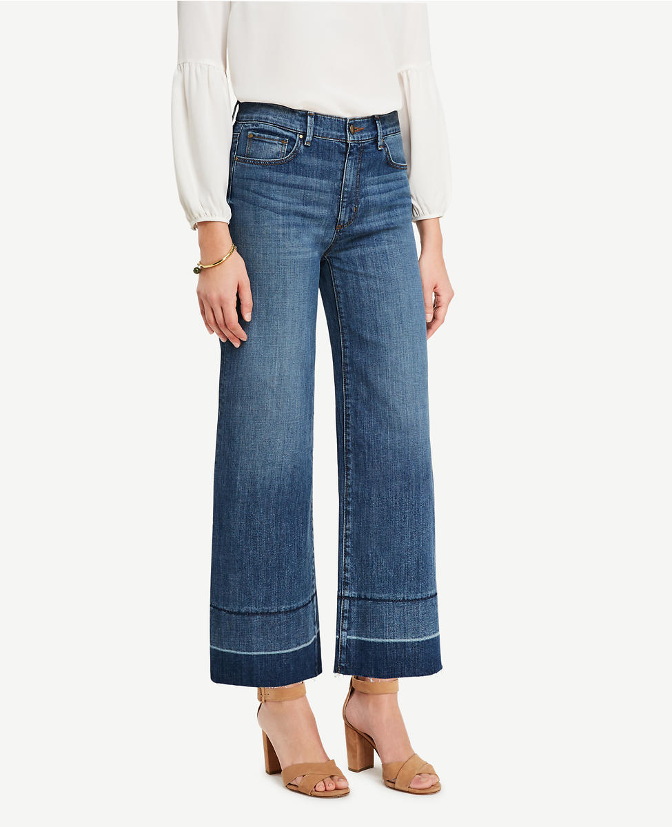 Ann Taylor raw hem jean