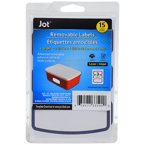 Removable paper labels